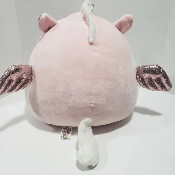 Squishmallow 12" Grecia Pegasus  Unicorn/Pegacorn,Pink/Metallic horn/Wings. - Picture 2 of 6